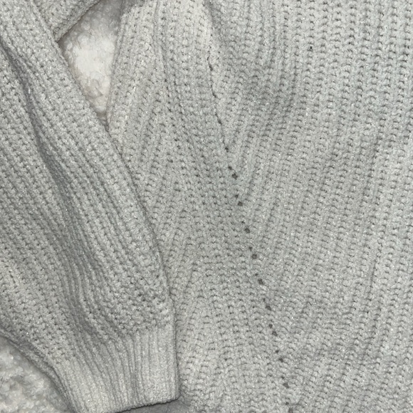 Cardigan Cat & Jack Cream sparkle Cardigan kids size XL 14-16 - Picture 6 of 6